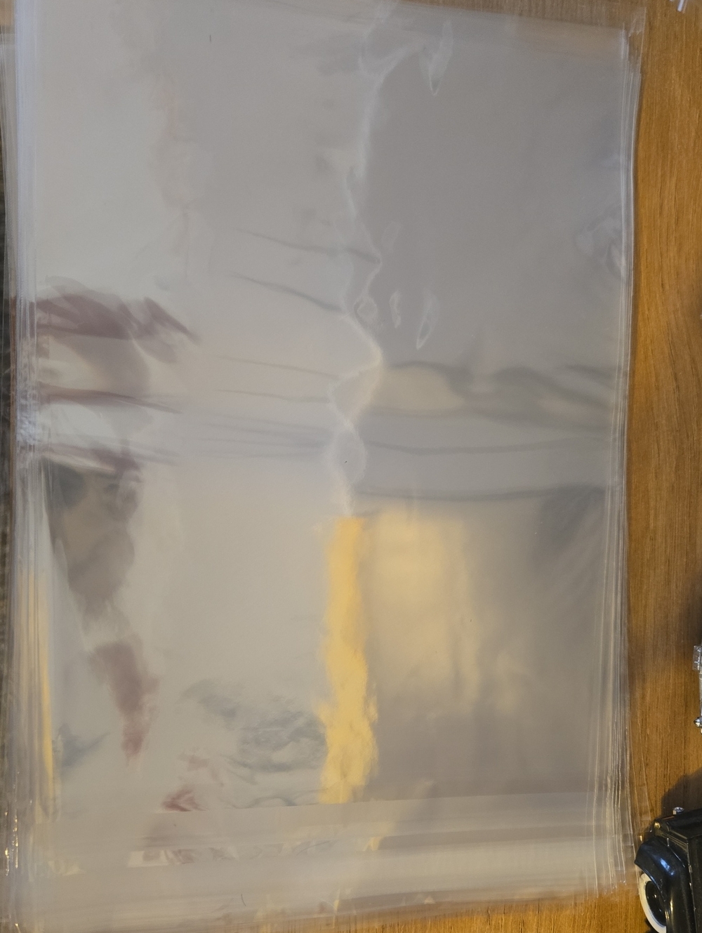Clear Resealable 8×10 Poly Bags - 50 Count